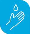 hand-blau
